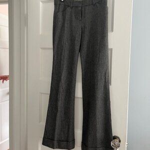 Theory wide leg wool blend trousers
